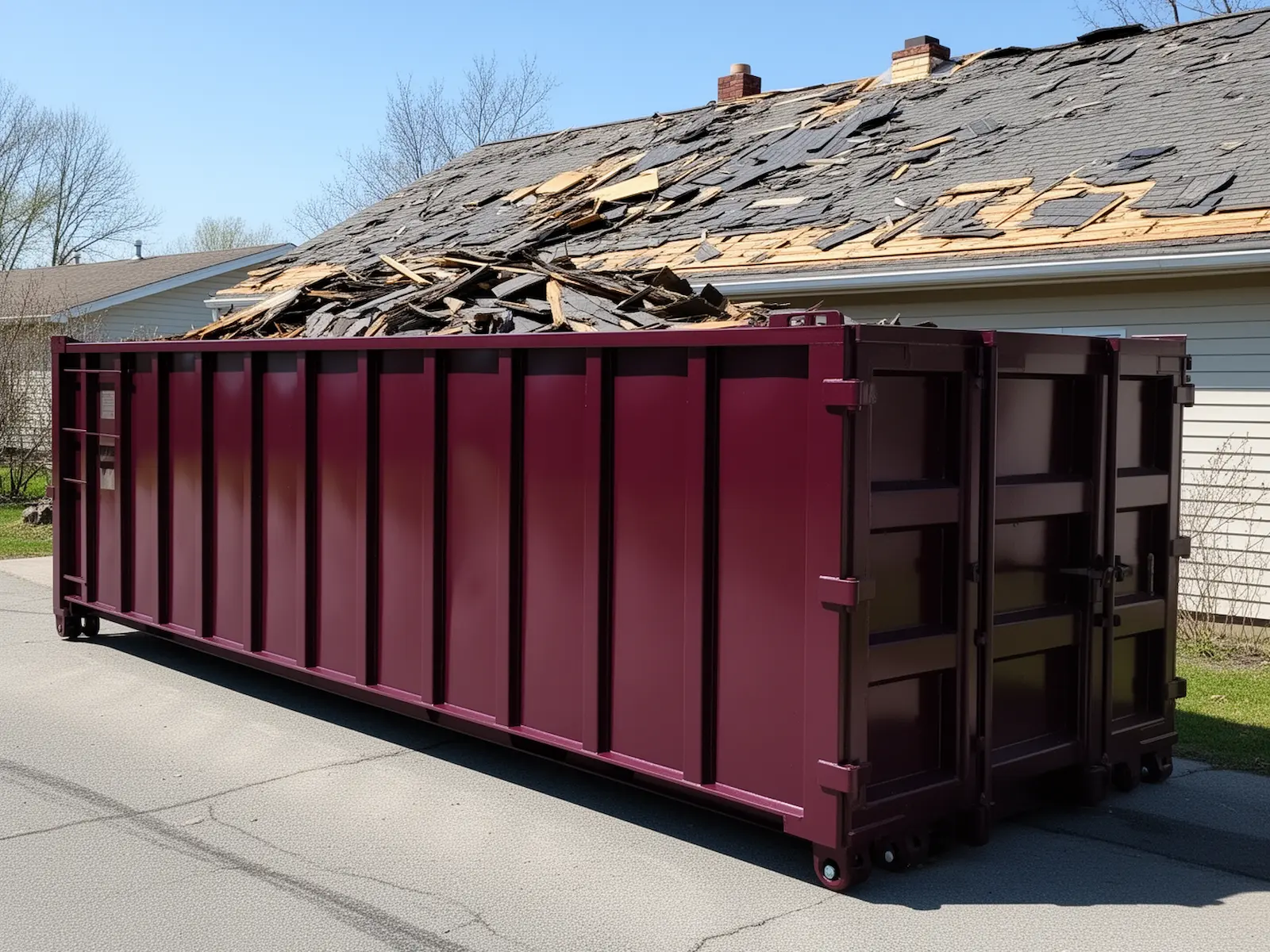 Roll-off dumpster from Clermont Heavy Duty Dumpsters in Clermont, FL